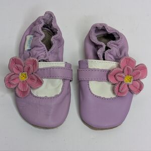 Robeez Flower Baby Leather Shoe 0-6m